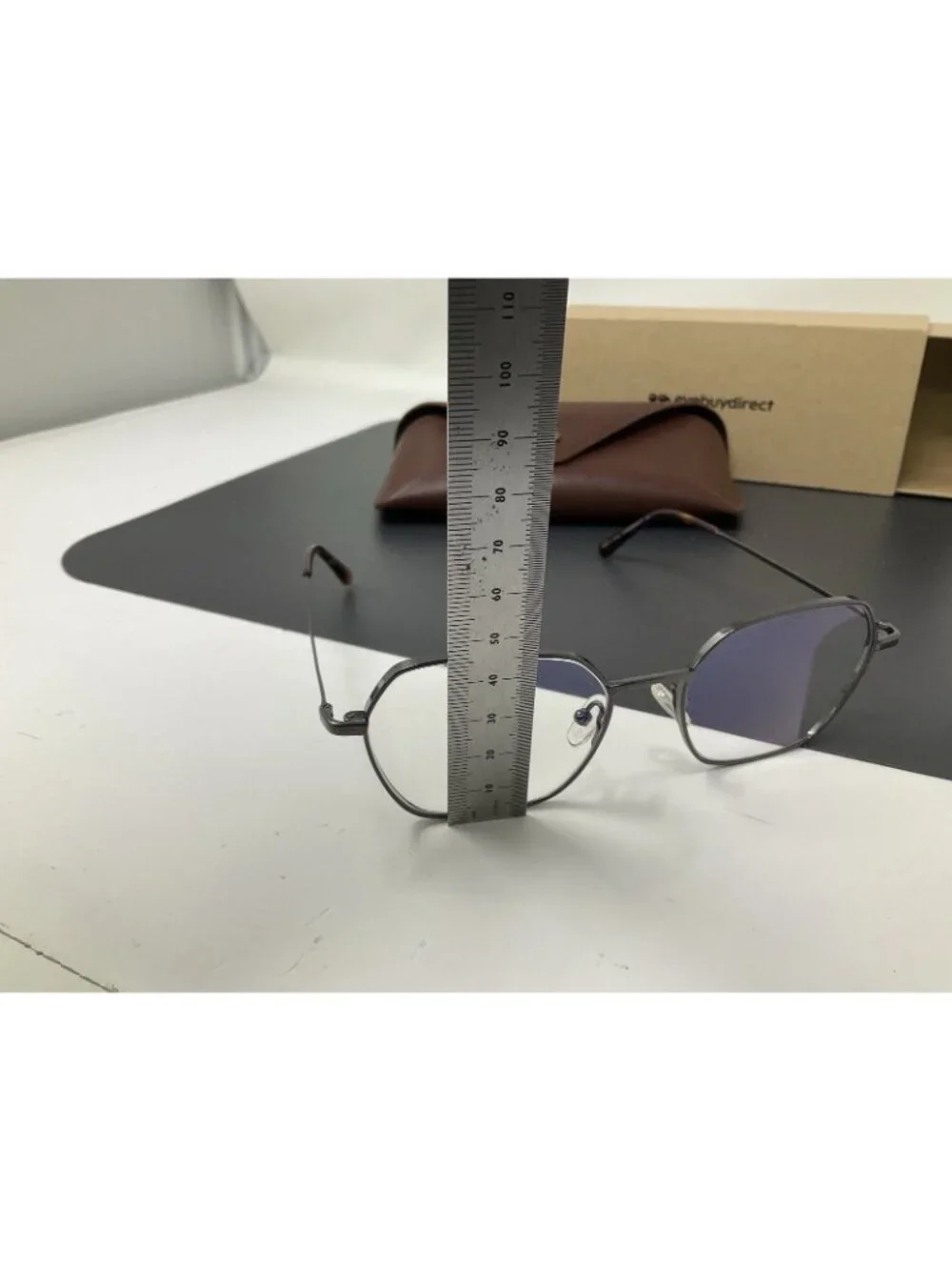 Eyebuydirect Kingston Eyeglasses Titanium Frame Gunmetal Geometric Eyeglasses 53